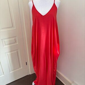 Coral "Jordyn" Maxi Dress by Elan, Size XS